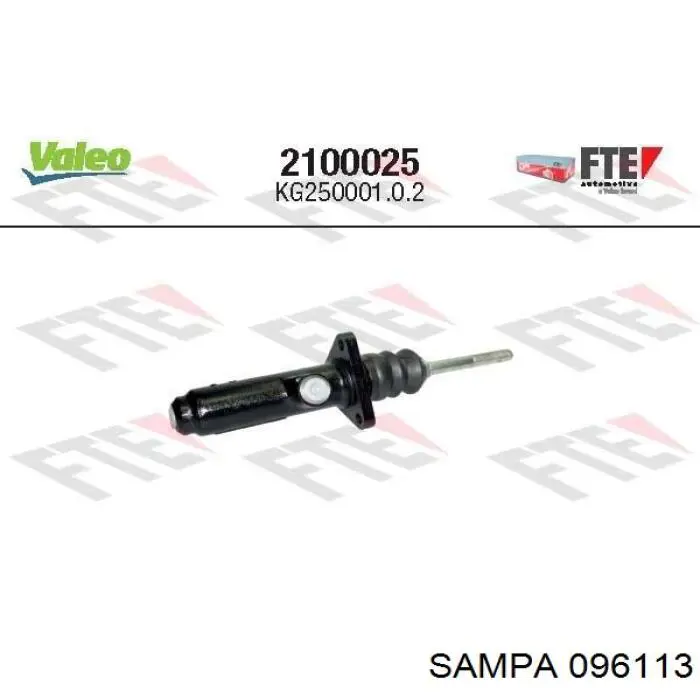 VAL2100025 VALEO Циліндр зчеплення, головний