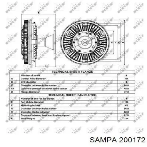 В'язкова муфта вентилятора Mercedes A3662000422 ціна, від 104.69 USD