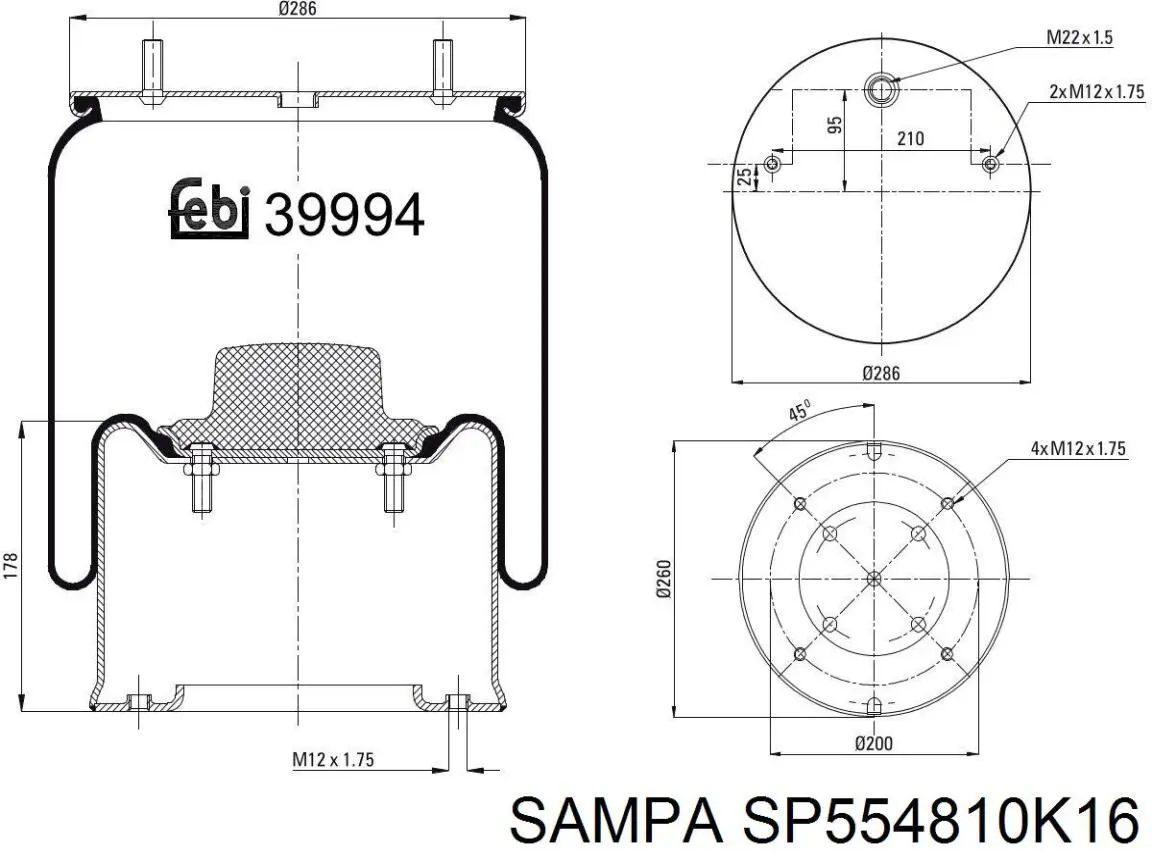  SP554810K16 Sampa Otomotiv‏