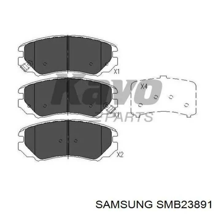 SMB23891 Samsung Передні гальмівні колодки