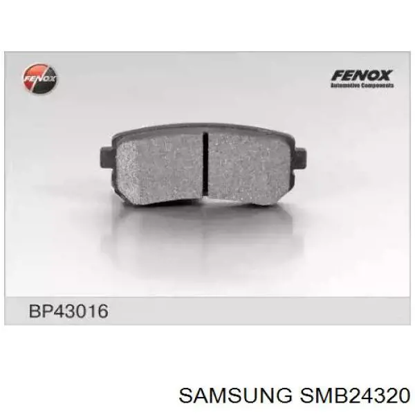 Задні гальмівні колодки Samsung SMB24320 ціна, від 15.28 USD