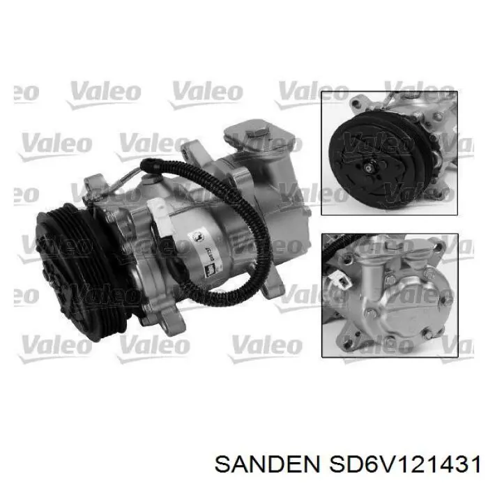 Купити SD6V121431 Sanden Компресор кліматичної установки