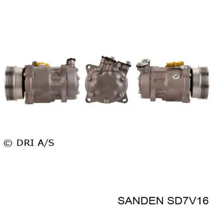 Компресор системи кондиціювання Sanden SD7V16 ціна, від 42.50 USD