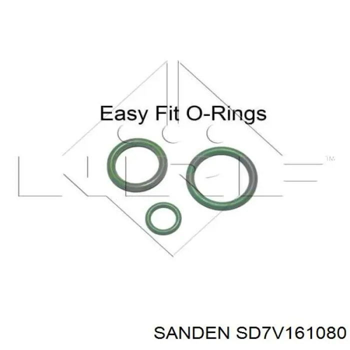 Компресор кондиціонера SD7V161080 Sanden