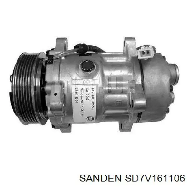 Компресор системи кондиціювання Sanden SD7V161106 ціна, від 68.41 USD