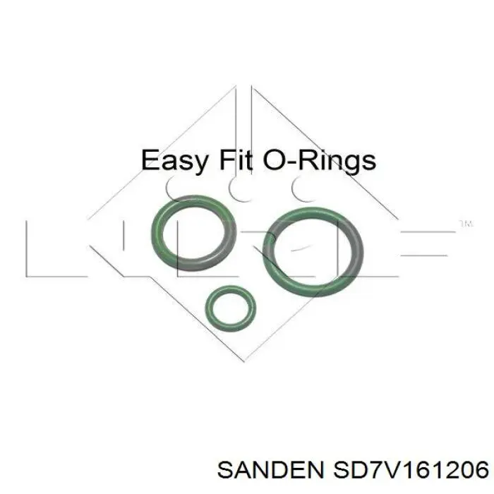 Компресор системи кондиціювання Sanden SD7V161206 ціна, від 126.69 USD