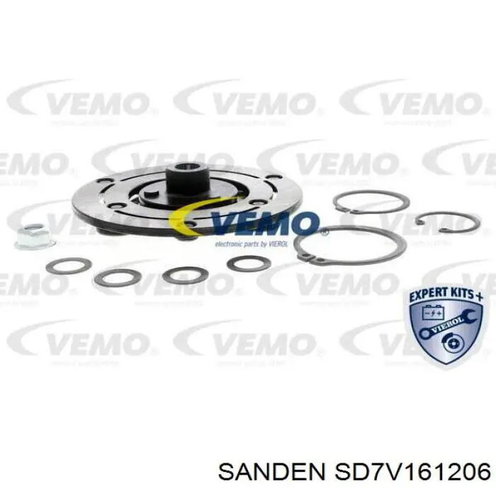 Компресор кондиціонера SD7V161206 Sanden