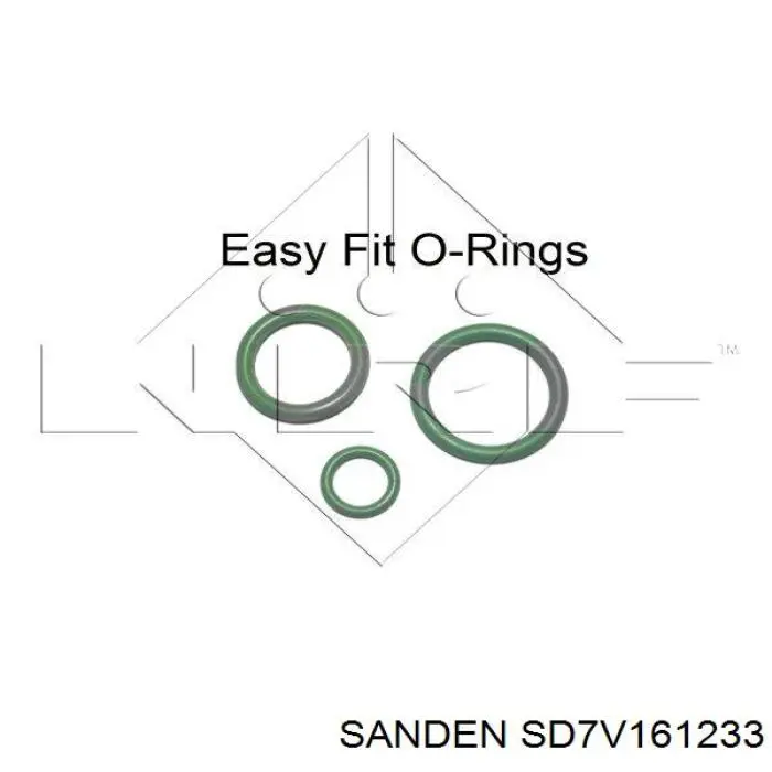 Компресор системи кондиціювання Sanden SD7V161233 ціна, від 126.69 USD