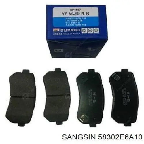 Купити 58302E6A10 Sangsin Задні колодки