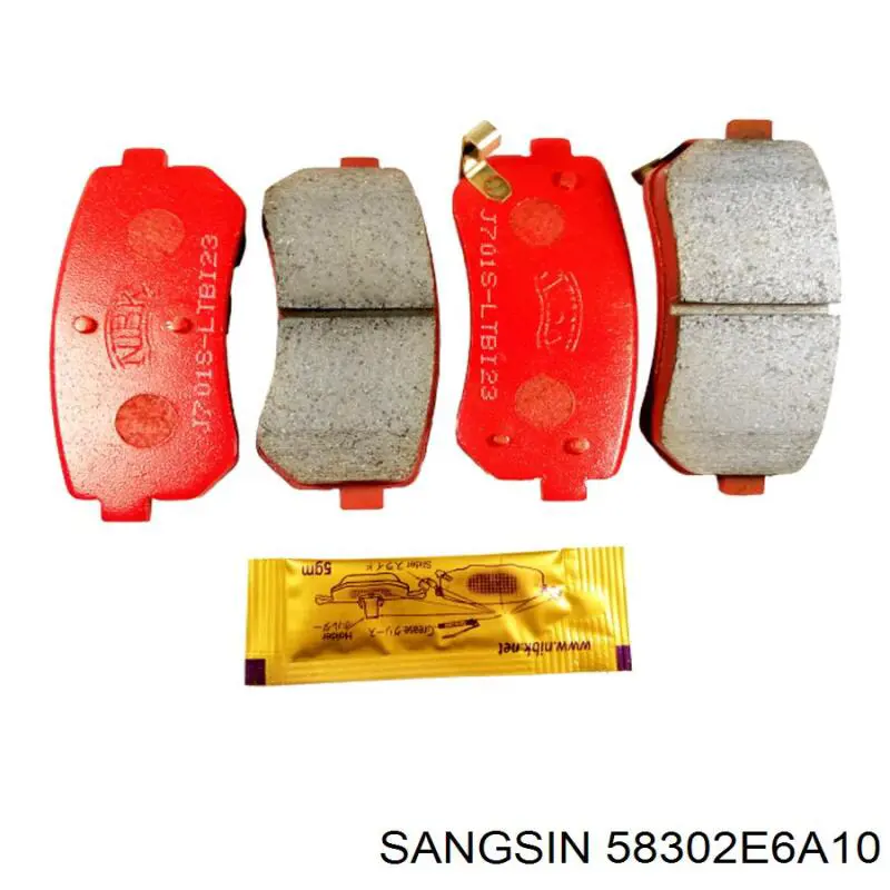 Задні гальмівні колодки Sangsin 58302E6A10 ціна, від 18.39 USD