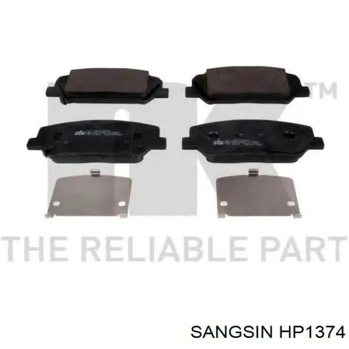 Гальмівні колодки Sangsin HP1374 ціна, від 24.63 USD