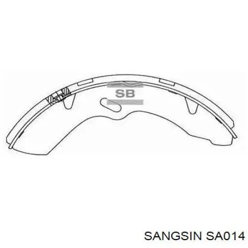 Купити SA014 Sangsin Колодки гальмові задні, барабанні