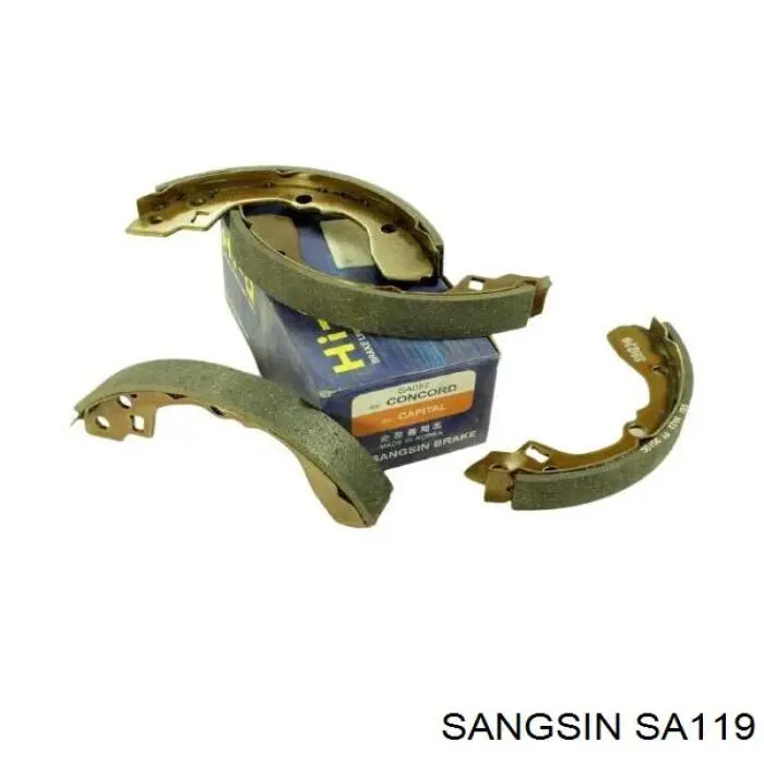Колодки гальмові задні, барабанні 55W0002 Ashika