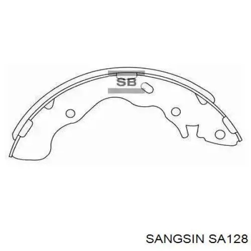 SA128 Sangsin Колодки гальмівні задні, барабанні