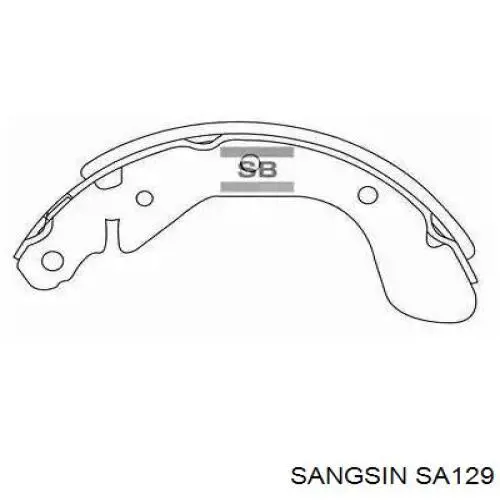 SA129 Sangsin Колодки гальмівні задні, барабанні