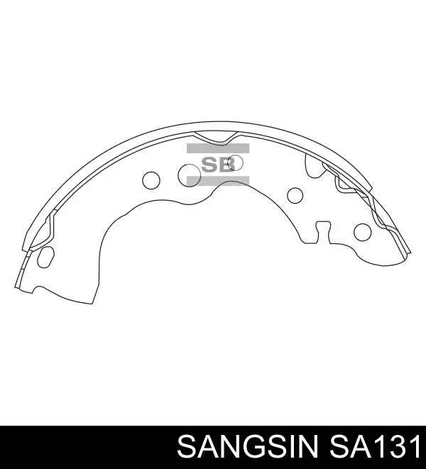 Колодки гальмові задні, барабанні Sangsin SA131 ціна, від 19.40 USD