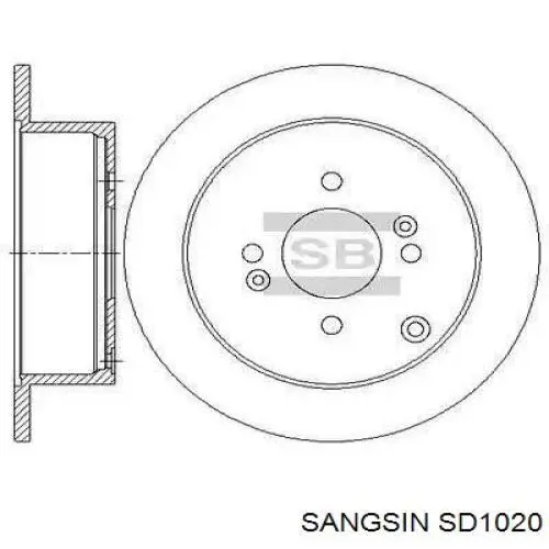 SD1020 Sangsin Дискові гальма