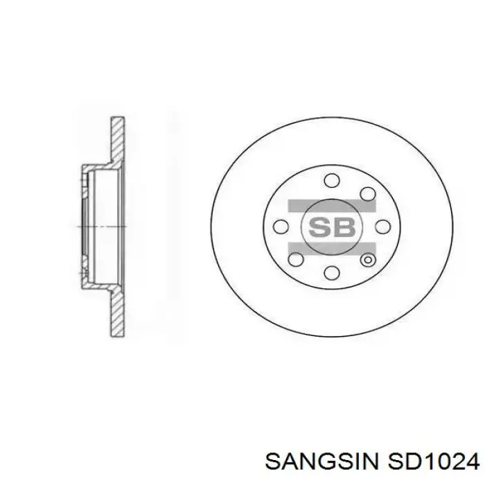 SD1024 Sangsin Дискові гальма