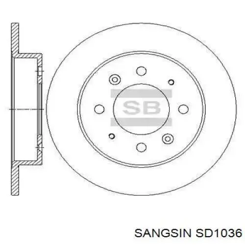 Купити SD1036 Sangsin Ротор гальмівний
