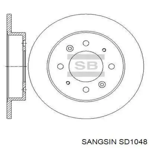 Диск переднього гальма Sangsin SD1048 ціна, від 33.27 USD