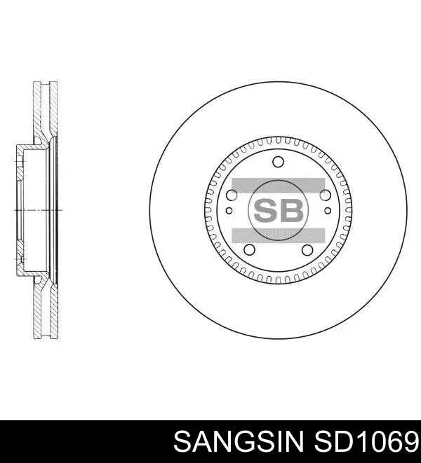 SD1069 Sangsin Гальмо дискове переднє