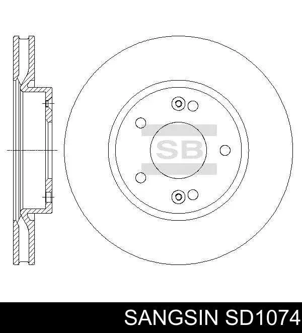 SD1074 Sangsin Гальмо дискове переднє