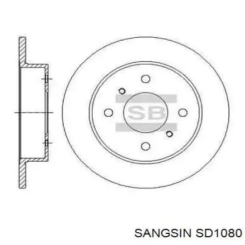 SD1080 Sangsin Дискові гальма