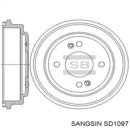 Барабан гальмівний задній SD1097 Sangsin