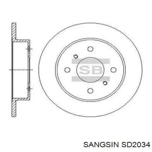 SD2034 Sangsin Дискові гальма