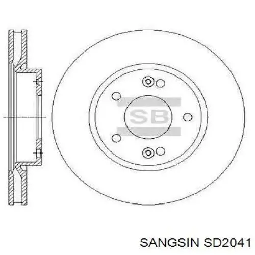 SD2041 Sangsin Дискові гальма