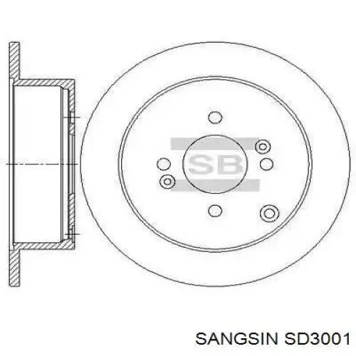 Купити SD3001 Sangsin Ротор гальмівний