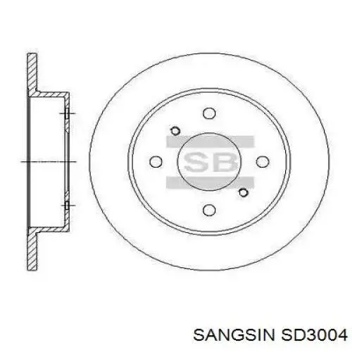 SD3004 Sangsin Гальмо дискове переднє