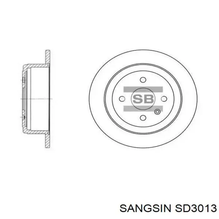 Задні дискові гальма Sangsin SD3013 ціна, від 25.25 USD
