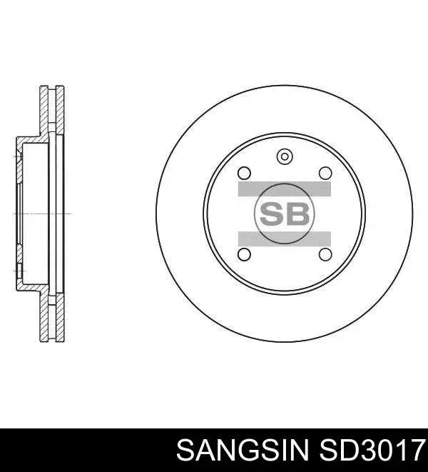 SD3017 Sangsin Гальмо дискове переднє