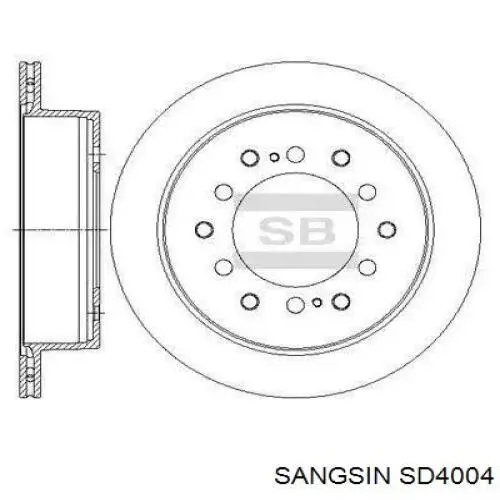 SD4004 Sangsin диск гальмівний передній