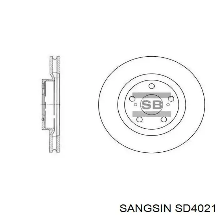 Купити SD4021 Sangsin Ротор гальмівний