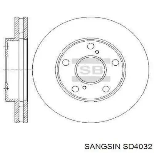 Задні дискові гальма Sangsin SD4032 ціна, від 38.69 USD