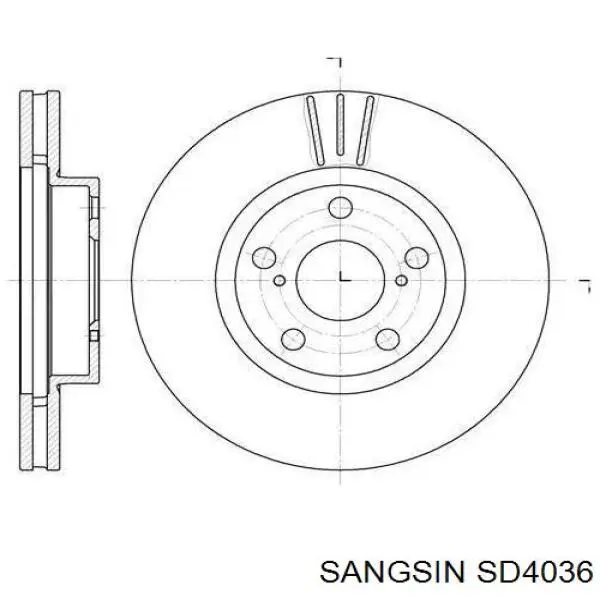 SD4036 Sangsin Дискові гальма