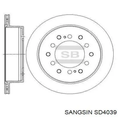 Задні дискові гальма Sangsin SD4039 ціна, від 32.20 USD
