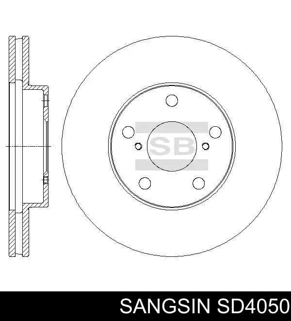 SD4050 Sangsin Гальмо дискове переднє