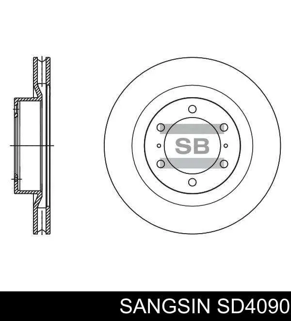SD4090 Sangsin Гальмо дискове переднє