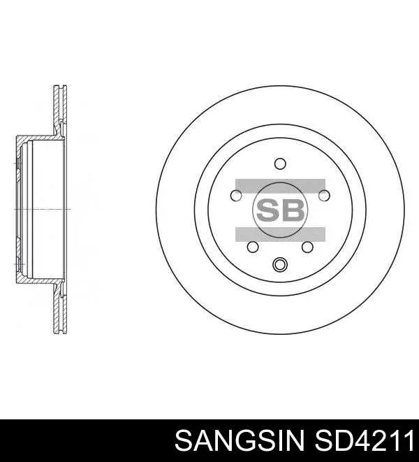 Задні дискові гальма Sangsin SD4211 ціна, від 42.57 USD