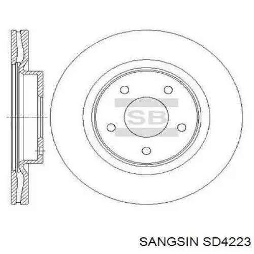 Гальмівні диски передні SD4223 Sangsin