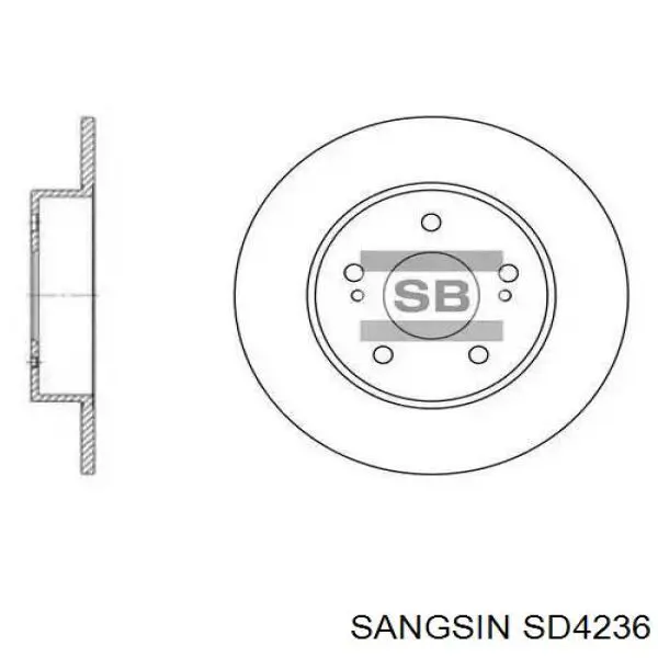 Гальмівні диски SD4236 Sangsin