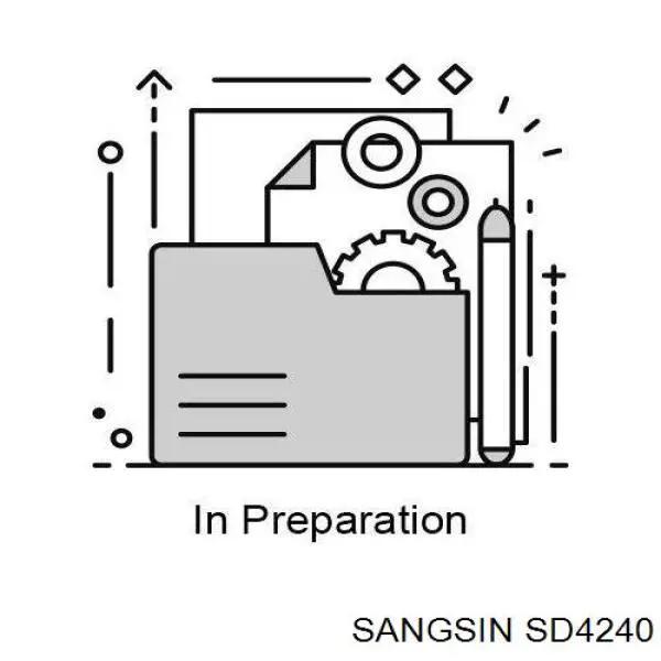 SD4240 Sangsin диск гальмівний передній