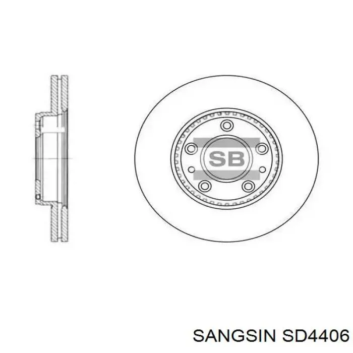 Купити SD4406 Sangsin Ротор гальмівний