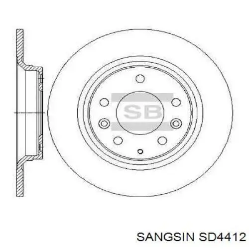 Гальмівні диски SD4412 Sangsin