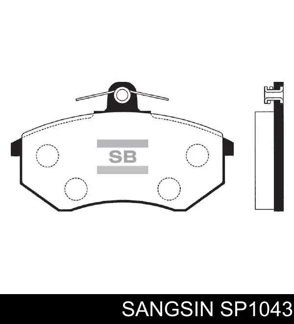 Гальмівні колодки Sangsin SP1043 ціна, від 13.03 USD