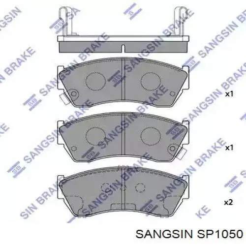 Передні тормозні колодки SP1050 Sangsin