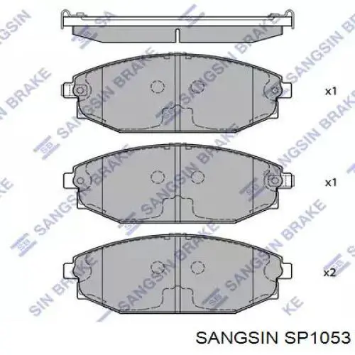 Гальмівні колодки Sangsin SP1053 ціна, від 19.29 USD